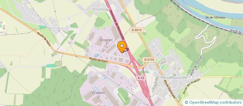 localisation de l'entreprise APPLICATIONS TECHNIQUES DE MECANIQUE  HEUDEBOUVILLE