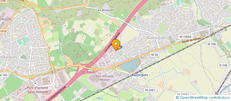 localisation de l'entreprise APPLICATIONS TECHNIQUES SERVICES à BAILLARGUES