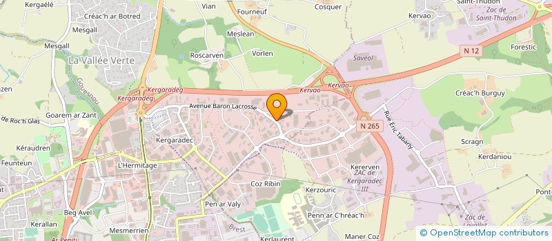 localisation de l'entreprise APPLICATIONS THERMODYNAMIQUES ET SERVICES - A.THERM SAS à GOUESNOU