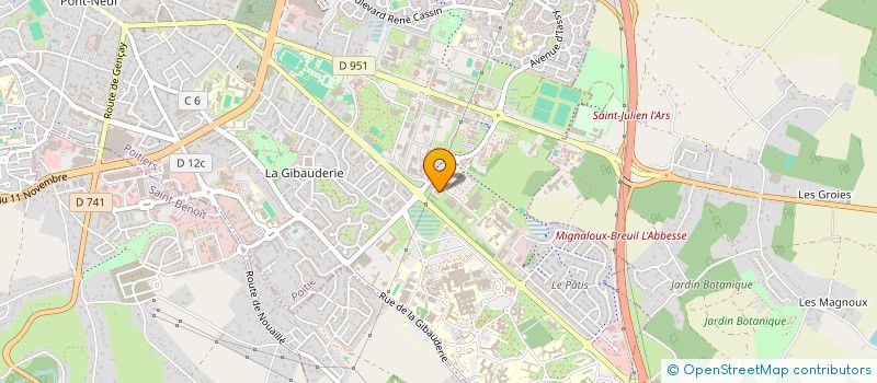 localisation de l'entreprise APPLICATIONS WEB POUR ASSOCIATIONS  POITIERS