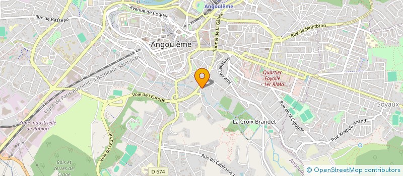 localisation de l'entreprise APPLIQ' PEINTURE à ANGOULEME