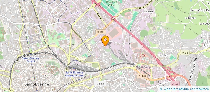 localisation de l'entreprise APPLIQUE PEINTURE à SAINT-ETIENNE