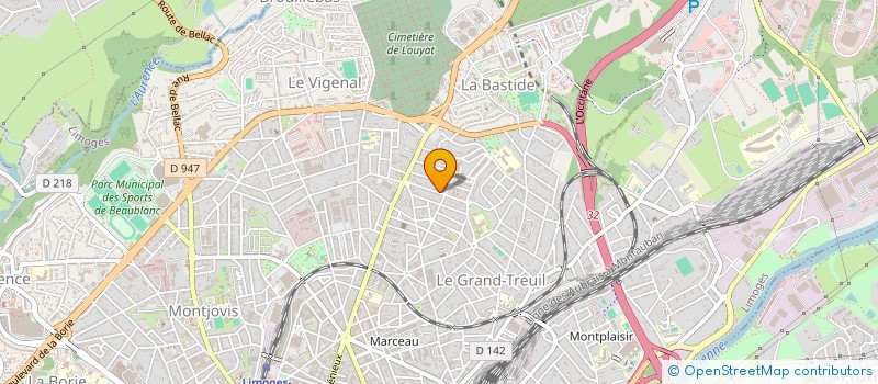 localisation de l'entreprise APPLIQUELEC à LIMOGES