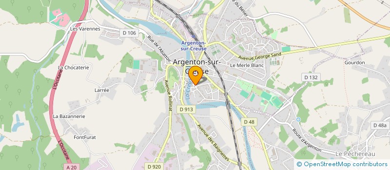 localisation de l'entreprise APPLIQUO à ARGENTON-SUR-CREUSE