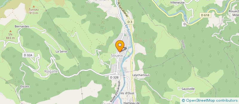 localisation de l'entreprise APPMA LA TRUITE AULUSIENNE à AULUS-LES-BAINS