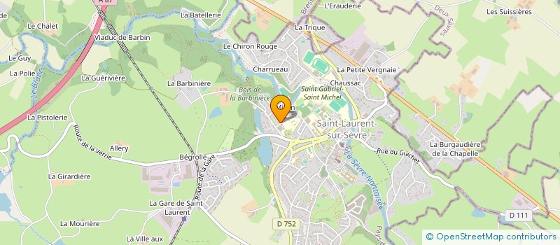 localisation de l'entreprise APPODO à SAINT-LAURENT-SUR-SEVRE