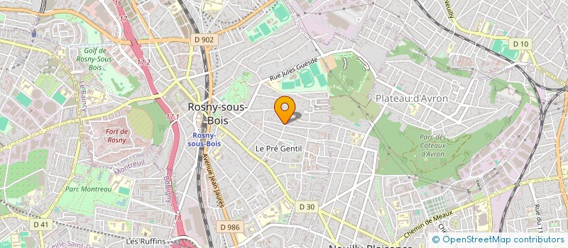 localisation de l'entreprise APPOINTEEC à ROSNY-SOUS-BOIS