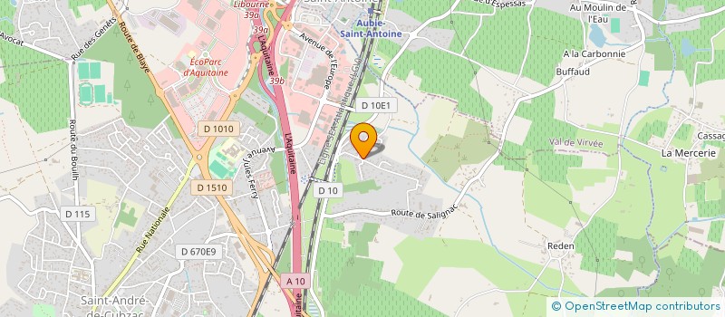 localisation de l'entreprise APPOLINAIRE  SAINT-ANDRE-DE-CUBZAC