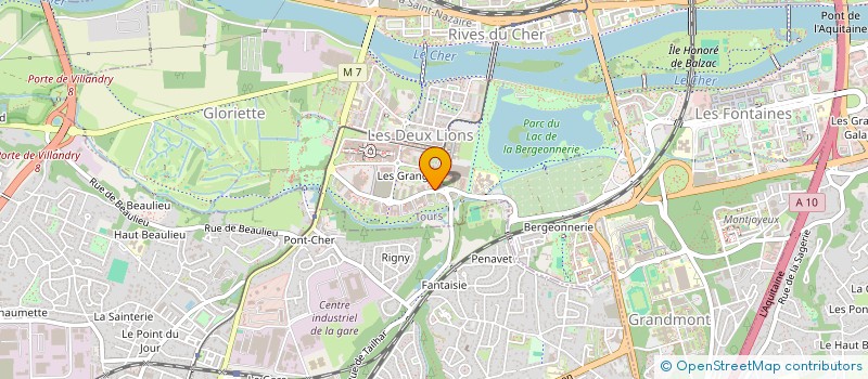 localisation de l'entreprise APPOLON'IE à TOURS