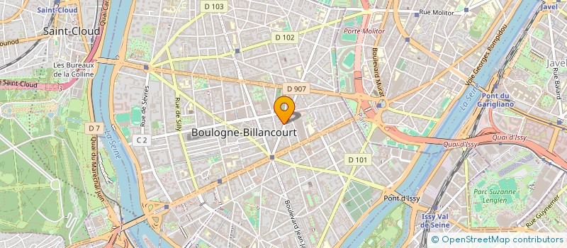 localisation de l'entreprise APPORT TEMPORAIRE OUVRIERS à BOULOGNE-BILLANCOURT