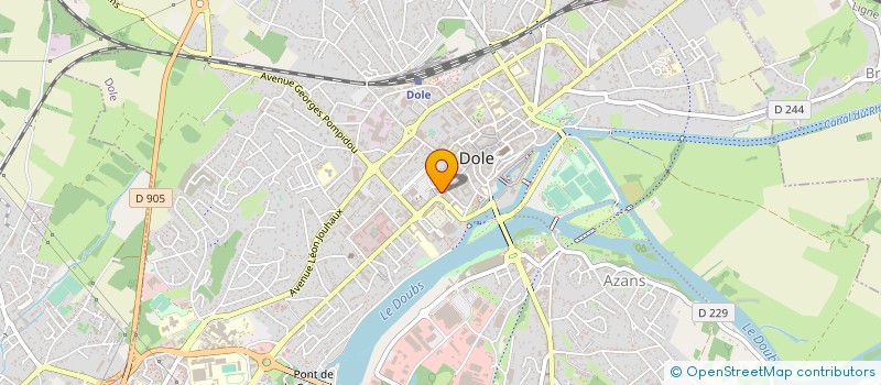 localisation de l'entreprise APPORTE LE DESSERT à DOLE