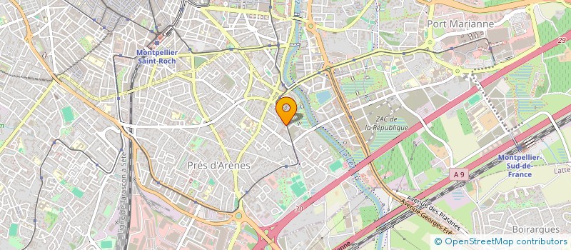 localisation de l'entreprise APPORTEUR D AFFAIRES BTP FRANCE à MONTPELLIER