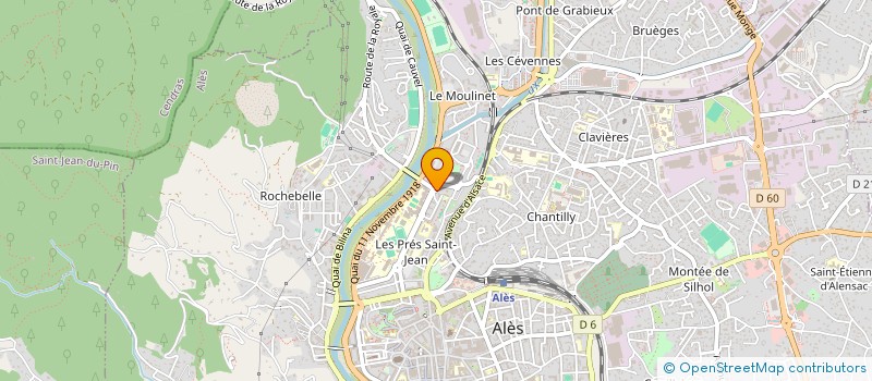 localisation de l'entreprise APPREND'TISSAGES  ALES