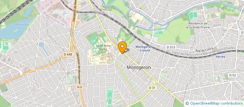 localisation de l'entreprise APPRENDRE A CONDUIRE à MONTGERON