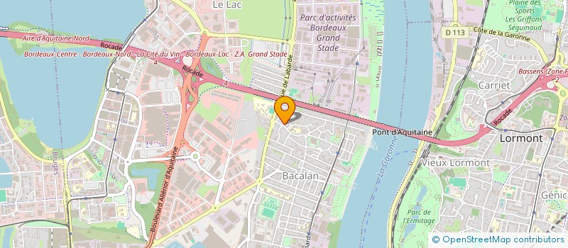 localisation de l'entreprise APPRENDRE AVEC MONTESSORI AUJOURD'HUI à BORDEAUX