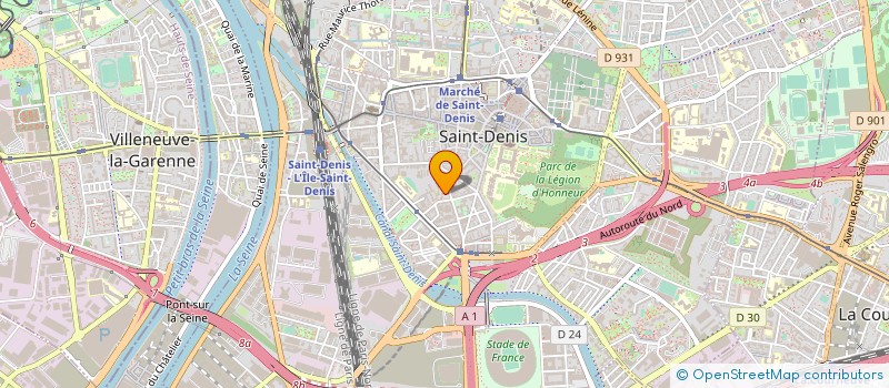 localisation de l'entreprise APPRENDRE LA LANGUE FRANCAISE DANS UN LIEU D'ACCUEIL à SAINT-DENIS