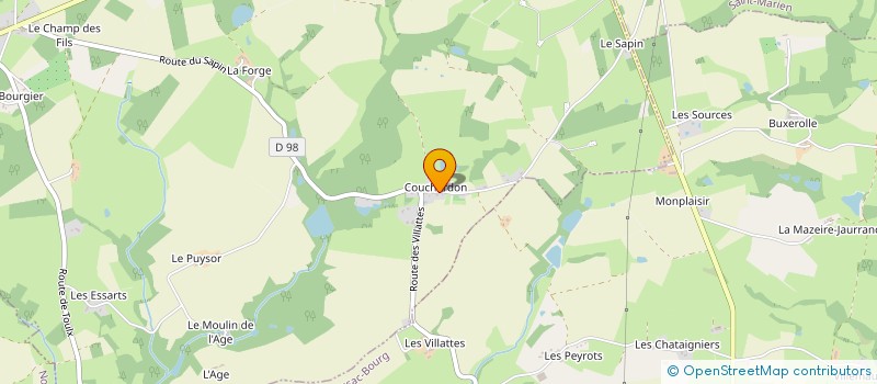 localisation de l'entreprise APPRENDRE, MAITRISER L'INFORMATIQUE EN CREUSE (AMI 23)  BUSSIERE-SAINT-GEORGES