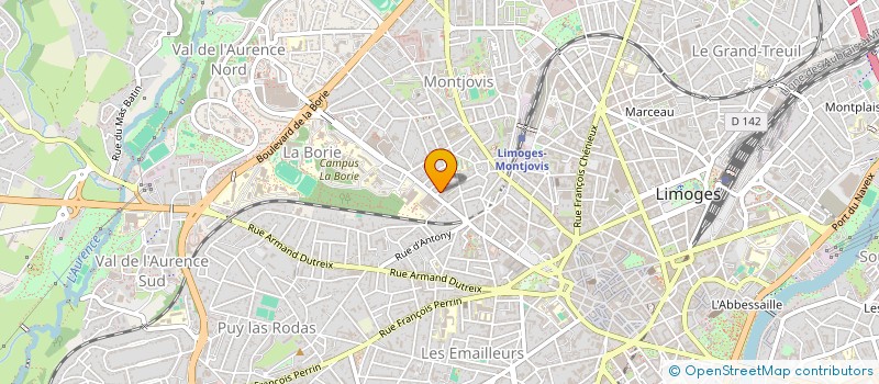 localisation de l'entreprise APPRENDRE POUR VIVRE MIEUX à LIMOGES