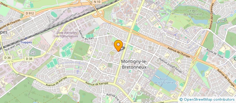 localisation de l'entreprise APPRENDRE UN METIER POUR DEMAIN à MONTIGNY-LE-BRETONNEUX