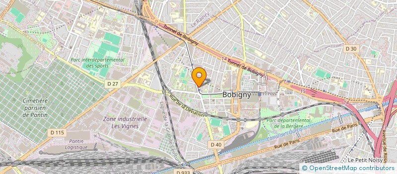 localisation de l'entreprise APPRENTISSAGE COLLECTIF EVOLUTIF à BOBIGNY
