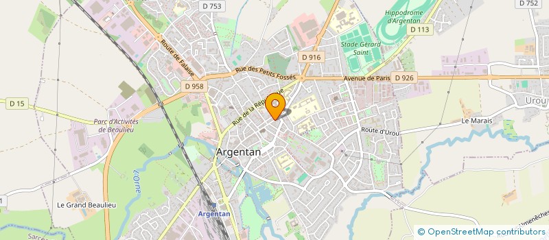 localisation de l'entreprise APPRENTISSAGE RAPIDE DE LA CONDUITE à ARGENTAN