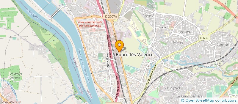 localisation de l'entreprise APPRETS SERVICES  BOURG-LES-VALENCE