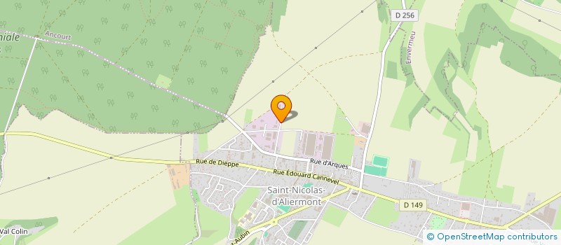 localisation de l'entreprise APPRO D.A.  SAINT-NICOLAS-D'ALIERMONT