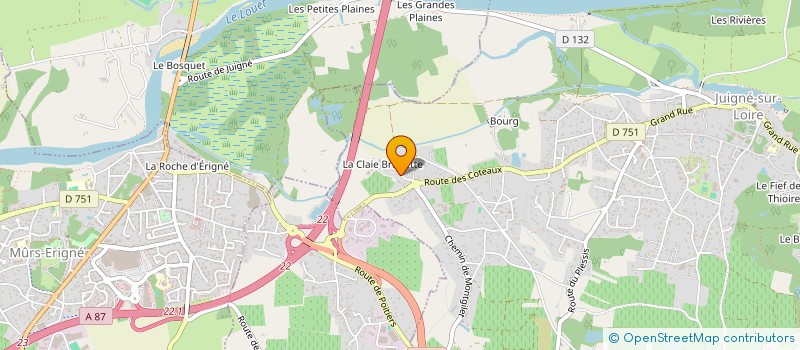 localisation de l'entreprise APPRO MATERIELS 49 à LES GARENNES SUR LOIRE