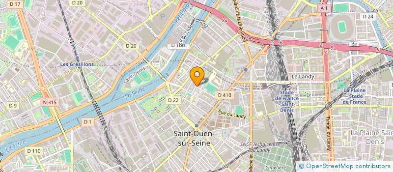 localisation de l'entreprise APPRO PLUS à SAINT-OUEN-SUR-SEINE