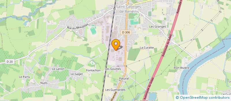 localisation de l'entreprise APPRO-PRO  SAINT-GEORGES-DE-RENEINS