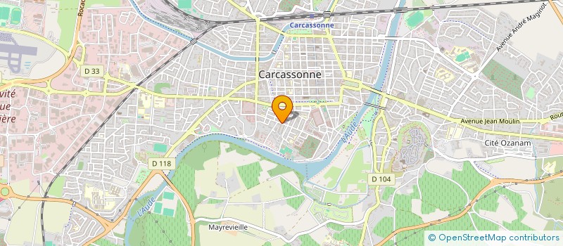 localisation de l'entreprise APPROCHER L'ART DENOMMEE AP'ART  CARCASSONNE