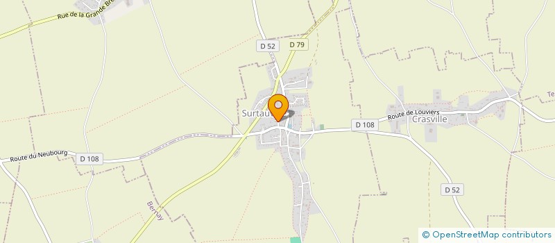 localisation de l'entreprise APPROFONDISSEMENT ET VIE JOURNALIERE  SURTAUVILLE