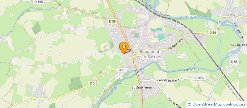 localisation de l'entreprise APPRONIE  BEAUMONT-SUR-SARTHE