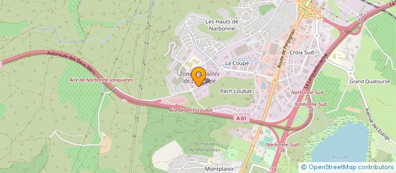localisation de l'entreprise APPROSUD ENVIRONNEMENT  LEZIGNAN-CORBIERES