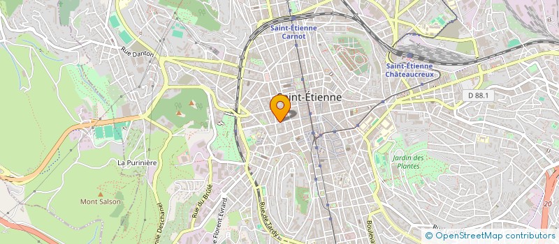 localisation de l'entreprise APPSNET à SAINT-ETIENNE