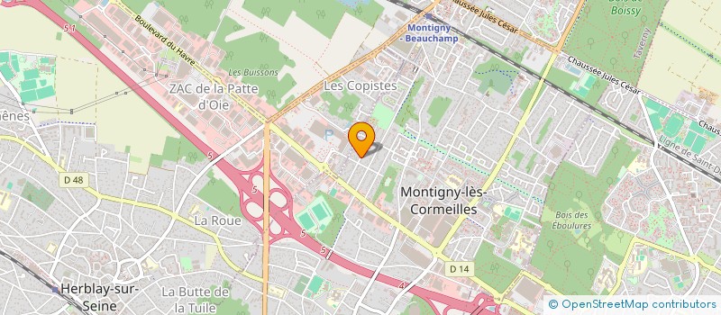 localisation de l'entreprise APPSYDE  MONTIGNY-LES-CORMEILLES