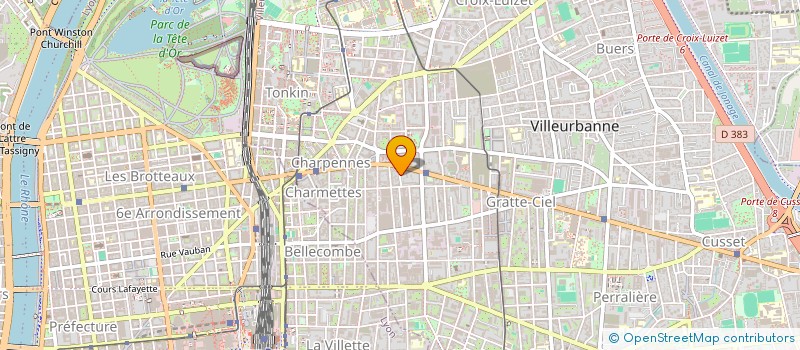 localisation de l'entreprise APPUI FORMATION INTERIM  VILLEURBANNE