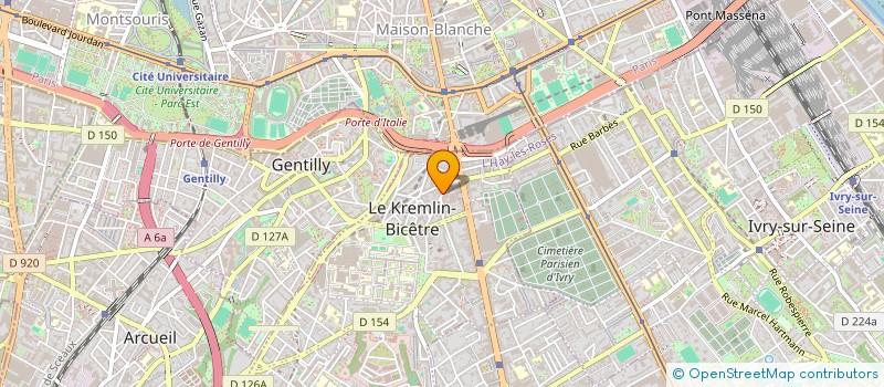 localisation de l'entreprise APPUI PERMIS  LE KREMLIN-BICETRE