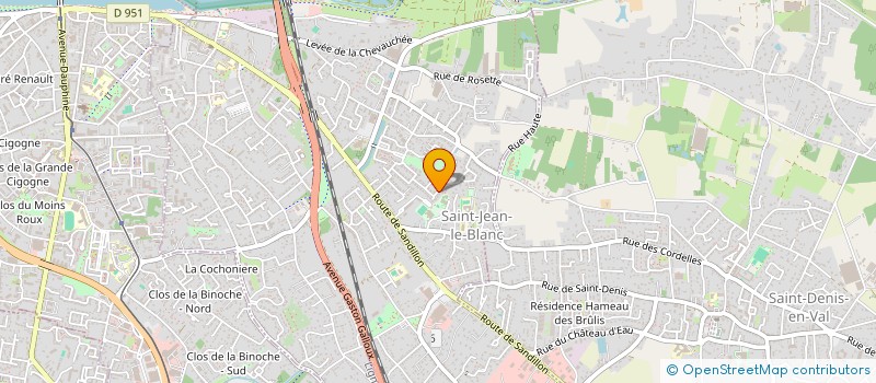 localisation de l'entreprise APPUI PRO CONSEIL à SAINT-JEAN-LE-BLANC