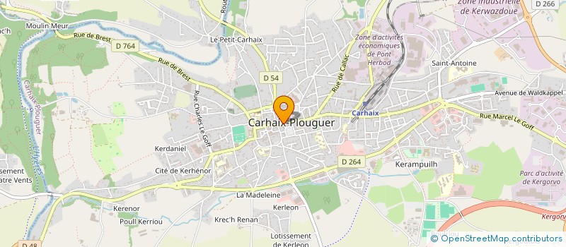 localisation de l'entreprise APPUI SANTE COB à CARHAIX PLOUGUER