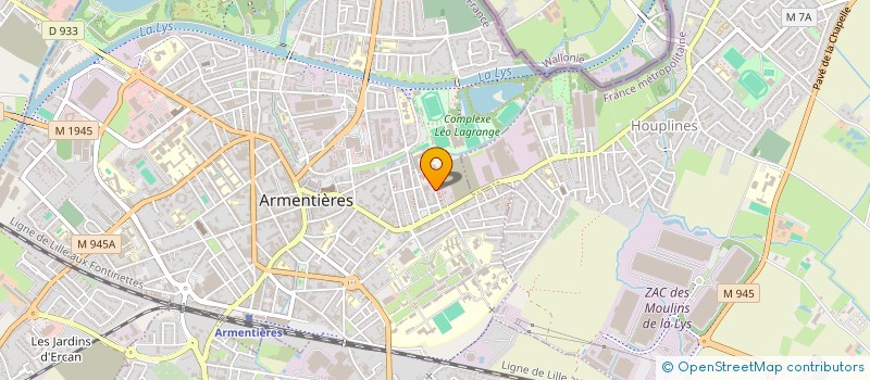 localisation de l'entreprise APPUI SANTE DES FLANDRES à ARMENTIERES