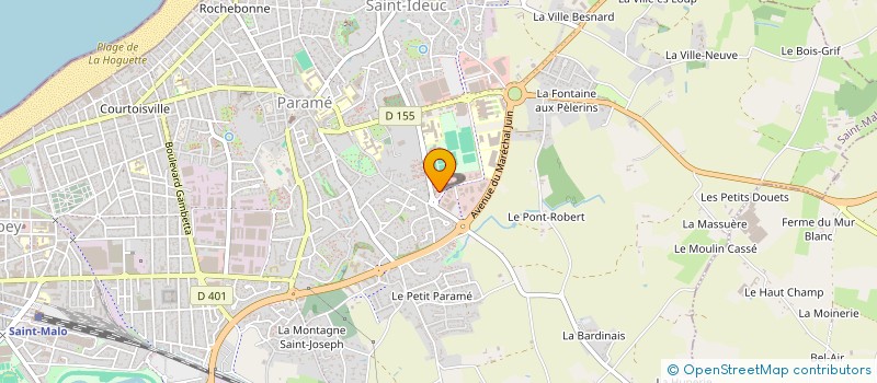 localisation de l'entreprise APPUI SANTE RANCE EMERAUDE  SAINT-MALO