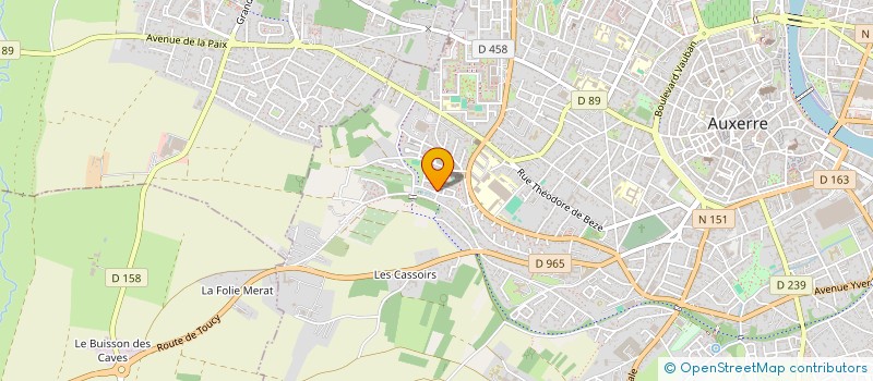 localisation de l'entreprise APPUIS SANITAIRE POUR LE CONGO à AUXERRE