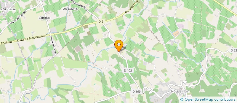localisation de l'entreprise APPY DECORATION à ROUSSILLON