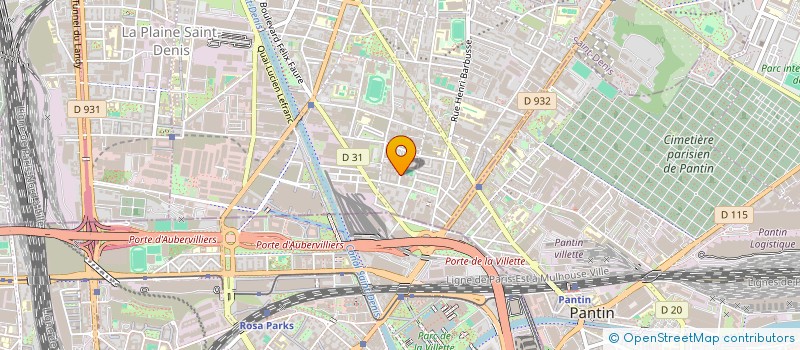 localisation de l'entreprise APR à AUBERVILLIERS