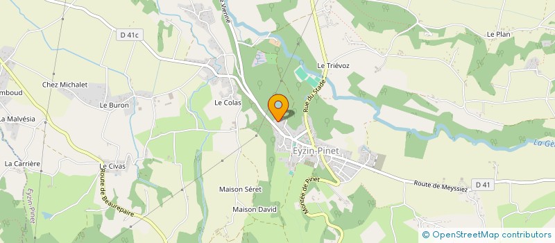 localisation de l'entreprise APR COLORS  EYZIN-PINET