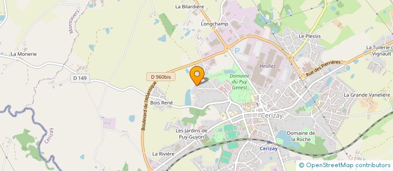 localisation de l'entreprise APR CONSEIL  CERIZAY