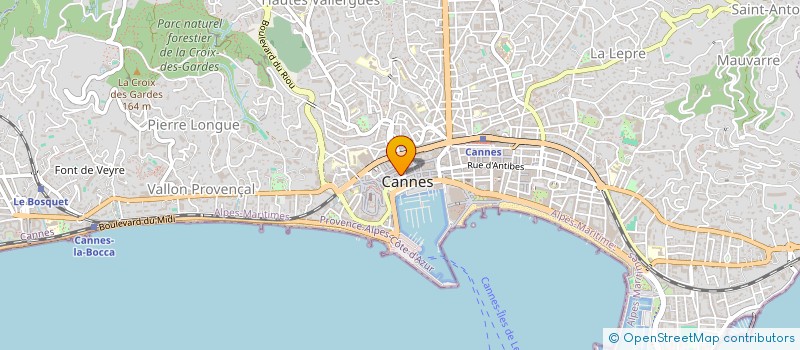 localisation de l'entreprise APR SERVICES à CANNES
