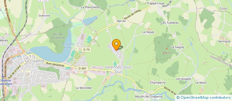 localisation de l'entreprise APRALLYE à VARENNES-SOUS-DUN