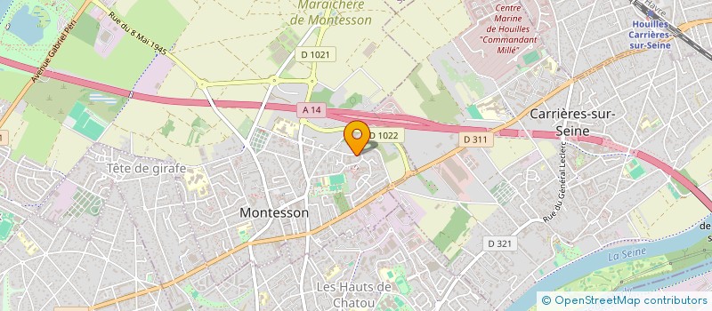 localisation de l'entreprise APRANET à MONTESSON